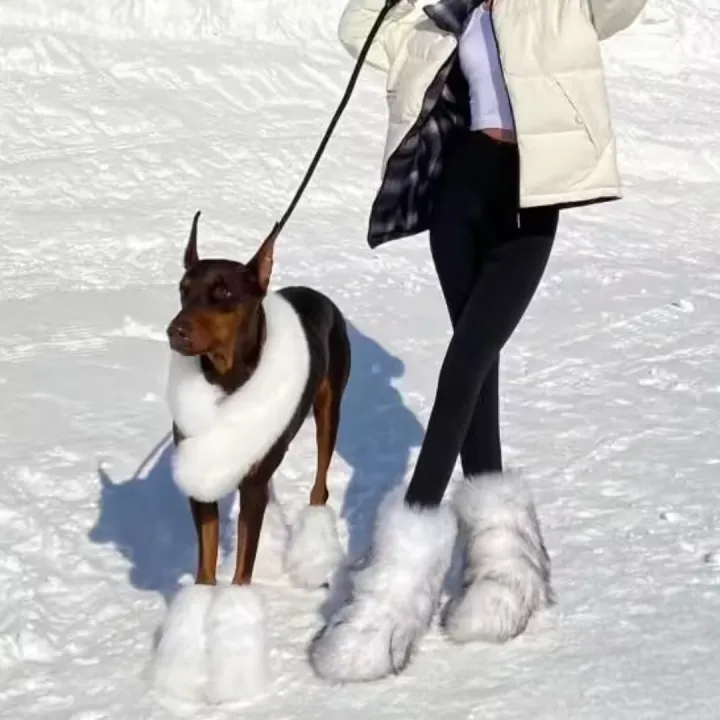 Y2K%20Fluffy%20Mid-calf%20Boots%20Winter%20Women%20Fashion%20Snow%20Boots%20Warm%20Cotton%20Shoes%20-%20Image%203