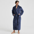 American-Style Autumn/Winter Couples' New Bathrobe, Morning Robe, Nightgown Men's Winter Pyjamas, Homewear Flannel Nightgown.