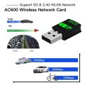600Mbps USB WiFi Bluetooth Receiver Transmitter 2 in 1 Dongle Dual Band USB Wifi Adapter Wireless Network Card For PC Laptop. 