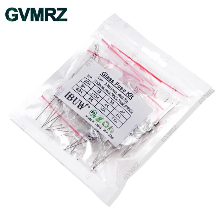 60PCS%2012Values%203.6x10mm%20Glass%20Fuse%20with%20Pin%20Kit%20for%20Electronics%20Circuit%20Protection%20Projects%20-%20Image%204