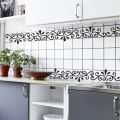 Wall Floral Border Vines Vinyl Decals Decor Art Wall Stickers ( 4 Inches by 12 Feet ). 