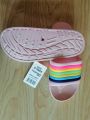 Small girls rainbow slippers, soft chappal very colorful, softy for kids girls, age 3 to 12. 