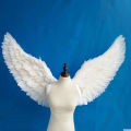 Kids Adult Party Swallow White Angel Feather Wings Halo Magic Wands Cosplay Elastic Straps Wedding Halloween Birthday Props.