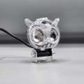 Owl Light for Bike - Owl Shape Crystal Multi-Color DRL LED Fog Light for Bikes, Universal Fitment Fog Light with 8 Working Modes (Battery Use Recommended), Ideal Fog Light for Cars and Bikes 70cc & Up, Affordable Owl Lights Under 800 PKR. 