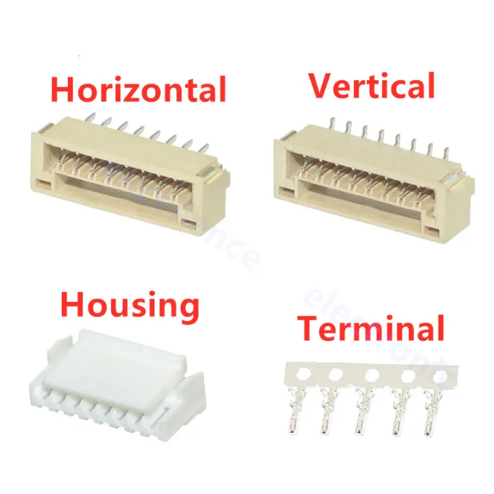 5/10Sets GH1.25 1.25mm Pitch Locking Connector - 2-8Pin Vertical ...