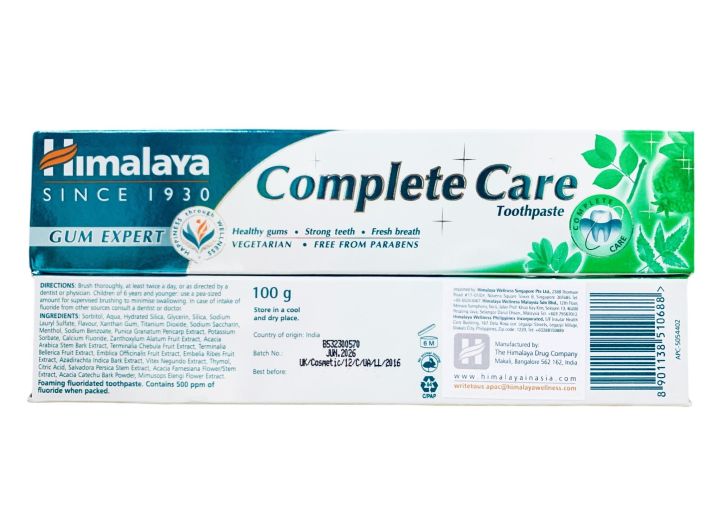 Himalaya complete care toothpaste fluoride Himalayan complete care Bluetooth paste size 100g.