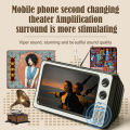 12 Inch Phone Screen Magnifier Enlarged Expand Stand Phone Holder HD Video Amplifier Eyes Protection Retro TV Box For Iphone. 
