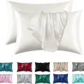 1pc Boost Beauty Sleep Silky Satin Pillowcases: Cooling, Hair and Skin-Friendly, Easy-Care. 