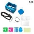 Silicone Case Set for GoPro Hero 12 11 10 9 Black Tempered Glass Screen Protector Protective Film Lens Cap Cover for Go Pro case. 