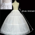 3 Hoops A-line Petticoat Underskirt Crinoline Slip for Kids Children Wedding Dress.