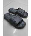 Unisex Rubber Comfort Slippers – Black. 