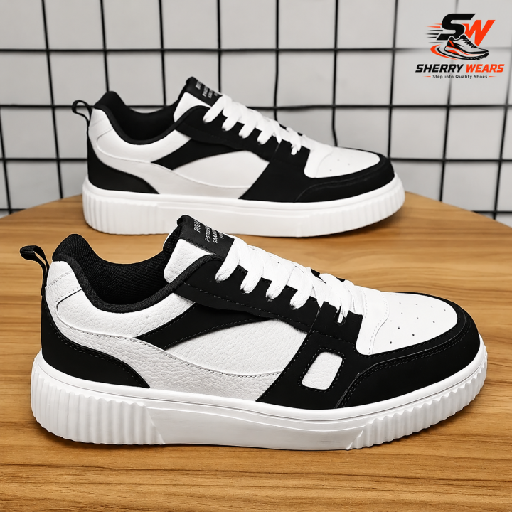 Sherry%20Wear%20Stylish%20Sneakers%20Shoes%20for%20Men%20Women%20Boys%20Girls%20%20Casual%20Fashion%20Joggers%20%20Trendy%20Lace-Up%20Sneakers%20%20Comfortable%20Walking%20Shoes%20%20Black%20&%20White%20%20EU%20Size%206-11%20-%20Image%205