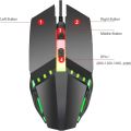 ENTWINO X3 Gaming Mouse, RGB Lights, DPI Button, 7 Colors Light Wired Optical Gaming Mouse. 