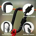 4Pcs Aluminum Alloy D-Ring Carabiner Hammock Hook Hook Organizer Shopping Bag Clip Hook for Outdoor Hiking Travel Backpack. 