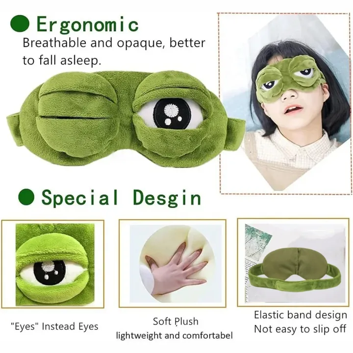 3D%20Sad%20Frog%20Sleep%20Mask%20Natural%20Sleeping%20Eyeshade%20Cover%20Shade%20Eye%20Patch%20Women%20Men%20Soft%20Portable%20Blindfold%20Travel%20Rest%20Eyepatch%20-%20Image%203