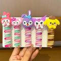 2Pcs Colorful Spiral Telephone Wire Hair Ties for Kids – Cute & Elastic Ponytail Bands. 