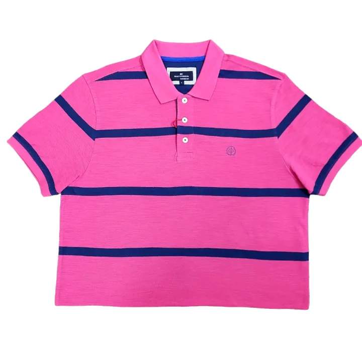 Marks%20&%20Spencer%20Pure%20100%25%20Cotton%20Polo%20T%20Shirt%20Half%20Sleeves%20T%20Shirt%20For%20Men%20&%20Boys%20New%20Arrival%20Fashion%20Pink%20Blue%20Stripes%20-%20Image%202