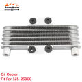 Motorcycle Oil Cooler 5 Row Radiator Dirt Bike 2t 125-250CC Engine Universal 4T M10 M12 Cooling Enduro Pit Bike Motocross Parts. 