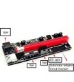 VER009S PCI-E Riser Card VER 009S PCI Express 1X 4X 6X 8X 16X USB 3.0 Cable SATA to 6Pin Connector for Graphics Video Card - (CN, Cable Length: 8pcs, Color: red Cable). 