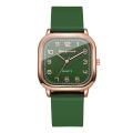 Fashion Square Women Watches Casual Silicone Strap Quartz Watch for Girls Clock Reloj Mujer.