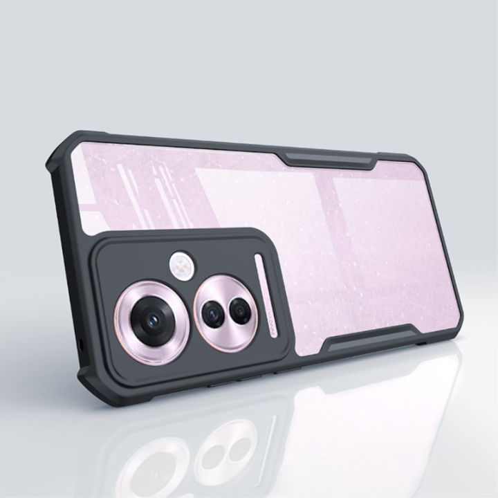 Oppo%20Reno%2011%20f%205G%20Protective%20Black%20Border%20Crystal%20Clear%20Xundd%20Mobile%20Back%20Case%20Cover%20-%20Image%203