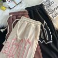 Casual Y2k Summer Women and Men Clothing Goth Letter Pants Harajuku Oversize Sweat Gym Shorts Korean Streetwear Sportswear Short.