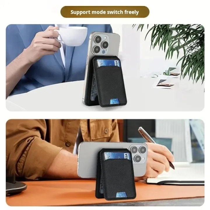 Pu%20Leather%20Cell%20Phone%20Case%20Card%20Pocket%20Cardholder%20Magnetic%20Card%20Wallet%20Stand%20Magsafe%20Credit%20Card%20Holder%20for%20Apple%20Phone%20Samsung%20-%20Image%205