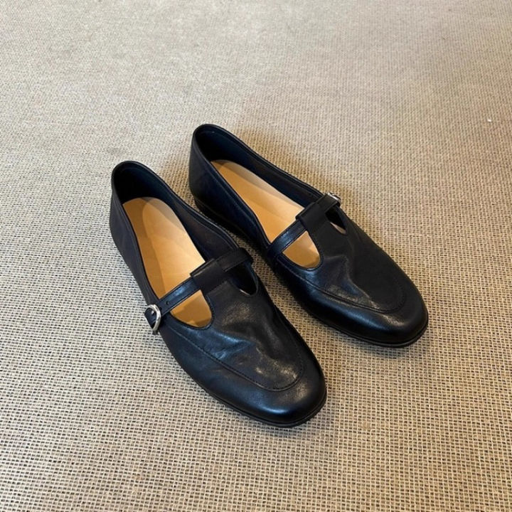 2025%20Spring/Fall%20New%20Women's%20Vintage%20Mary%20Jane%20Shoes%20-%20Square%20Toe%20Low%20Cut%20Flats%20Soft%20Leather%20Loafers%20British%20Style%20Casual%20Shoes%20-%20Image%204