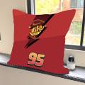 1PC Cartoon Cars Movie Lightning Mc Queen Pillow Case Square  Bedroom Sofa Leisure Comfort Cushion Car Home Decoration. 