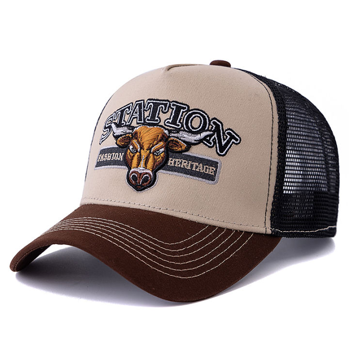 Unisex%20Summer%20Breathable%20Mesh%20Trucker%20Hat%20Bulls%20Head%20Pattern%20Baseball%20Cap%20Adjustable%20Snapback%20Hats%20For%20Men%20And%20Women%20-%20Image%208