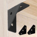 heavy-duty steel angle brackets: 90 ° right angle support, durable furniture reinforcement bracket. 