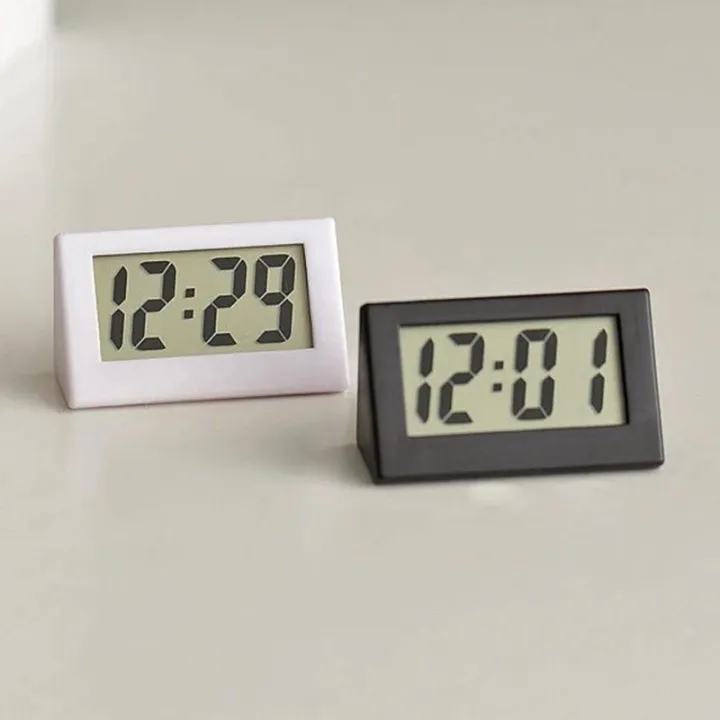 Minimalist Mini Electronic Clock Silent Desk Time Display Electronic ...