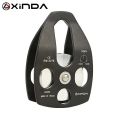 XINDA Professional Pulley Gear Mountaineering Rock Climbing Rescue High Altitude Carriage Rescue Pulley Sheave with Swing Plate. 