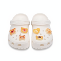 12-Pack Toast Bread Food Series Resin Shoe Charms - Miniature Food Decor for Sandals, Beach Bags & DIY Crafts. 