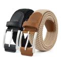 1Pcs New Luxury Men's Elastic Woven Belt Casual Sports Canvas Golf Belt Adjustable Waistband,For Men Women,For Jeans Pants Dress. 
