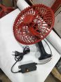 12 Volt DC Mini Adjustable Fan For Both Indoor & Outdoor Use With Power Adapter  (10 inches). 