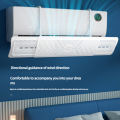 ABS Plastic Air Conditioner Wind Deflector, Traditional Design AC Baffle Board, No Drill Installation for Wall-Mounted AC Units. 
