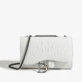 Fashion Ladies Croc Pattern Sequined Chain Crossbody Bag D‑Buckle Shoulder Messenger Handbag Women Evening Party Purse.