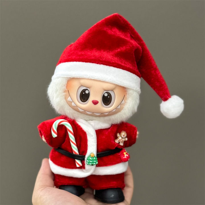 Doll%20Clothes%20For%2015-17CM%20Labubu%20Clothing%20Merry%20Christmas%20Hat%20Scarf%20Elk%20Snowman%20Set%20Mini%20Plush%20Doll%20Accessory%20New%20Year%20Dress%20%20-%20Image%203