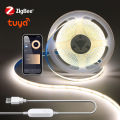 ZigBee COB LED Strip Smart Tuya Alexa Lights USB 5V Dimmable Neon LED Tape With WIFI Controller Home Room Kitchen Cabinet Decor. 