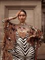 Spring and Summer Elegant New European and American Women's Clothing, Middle Eastern Retro Ethnic Style Printed Dress, Muslim Plus-Size Loose Robe, Stylish Commuter Dress.