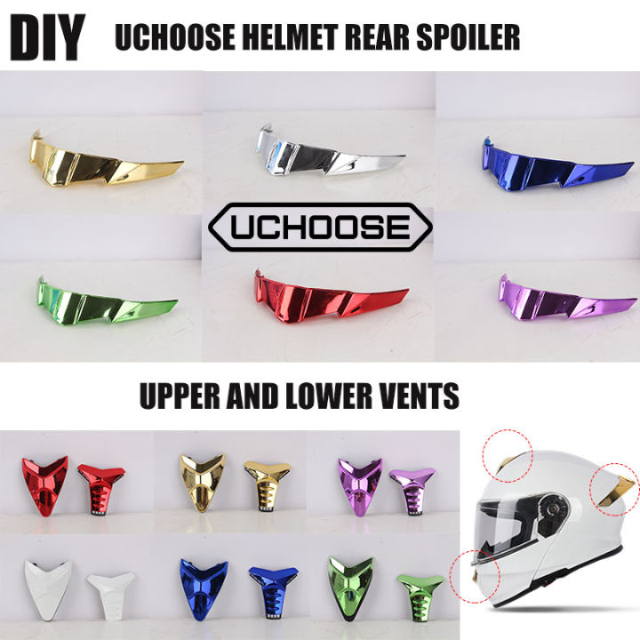 Motorcycle Helmet Rear Spoiler Replacement for Uchoose 900 series Tail Parts & Accessories modular helmet  flip-up helmet