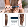 CkeyiN Mini Hair Flat Iron 2 in 1 Hair Straightener and Curler Portable Straightening Iron Constant Temperature. 