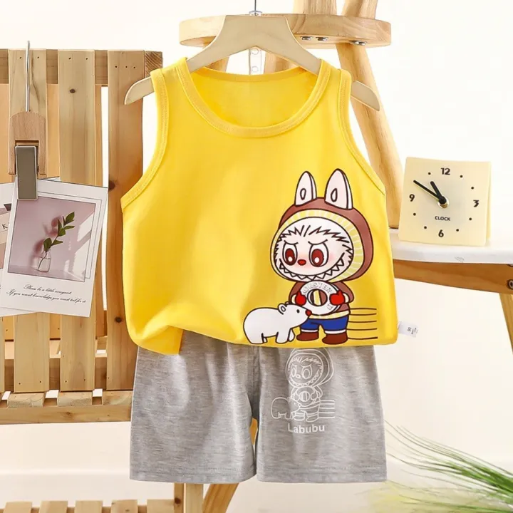Children's%202-piece%20set%20labubu%20tank%20top%20+%20breathable%20fabric%20shorts%20-%20Image%209
