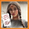Zombie Scars Tattoos with Fake Scab Bloody Makeup Fool's Day Prank Props Party Decoration Wound Scary Sticker for Cosplay Costum. 