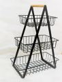 BIG Size 3 Tray Fruit Basket and vegetable Holder For Kitchen Storage. 
