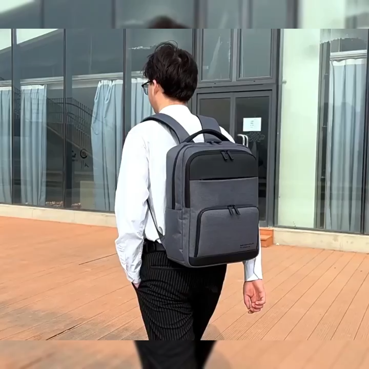 BAG CITY | Orion Pro Waterproof Nylon Laptop Backpack for 15.6" Laptops - Elegant Black Travel Bag