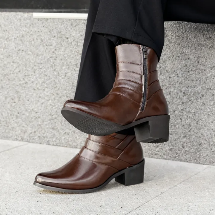 Luxury%20Men%20Boots%20Leather%20Chelsea%20Boots%20High%20Top%20Buckle%20Strap%20Formal%20Shoes%20Black%20British%20Style%20Ankle%20Boots%20Pointed%20Toe%20Brown%20Boot%20-%20Image%206