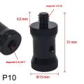 For GoPro insta360 DJI OSMO Action Camera 1/4" Male To 3/8 M4 M5 M6 M8 M10 Male to Female Conversion Thread Screws Mount Adapter. 