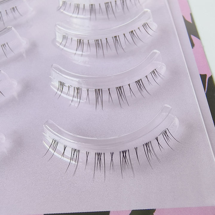 5%20Pair%20Clear%20Band%20Lower%20Eyelashes%20Handmade%20False%20Eyelashes%20Bottom%20Lashes%20Natural%20Manga%20Lashes%20douyin%20makeup%20lash%20Extension%20-%20Image%203